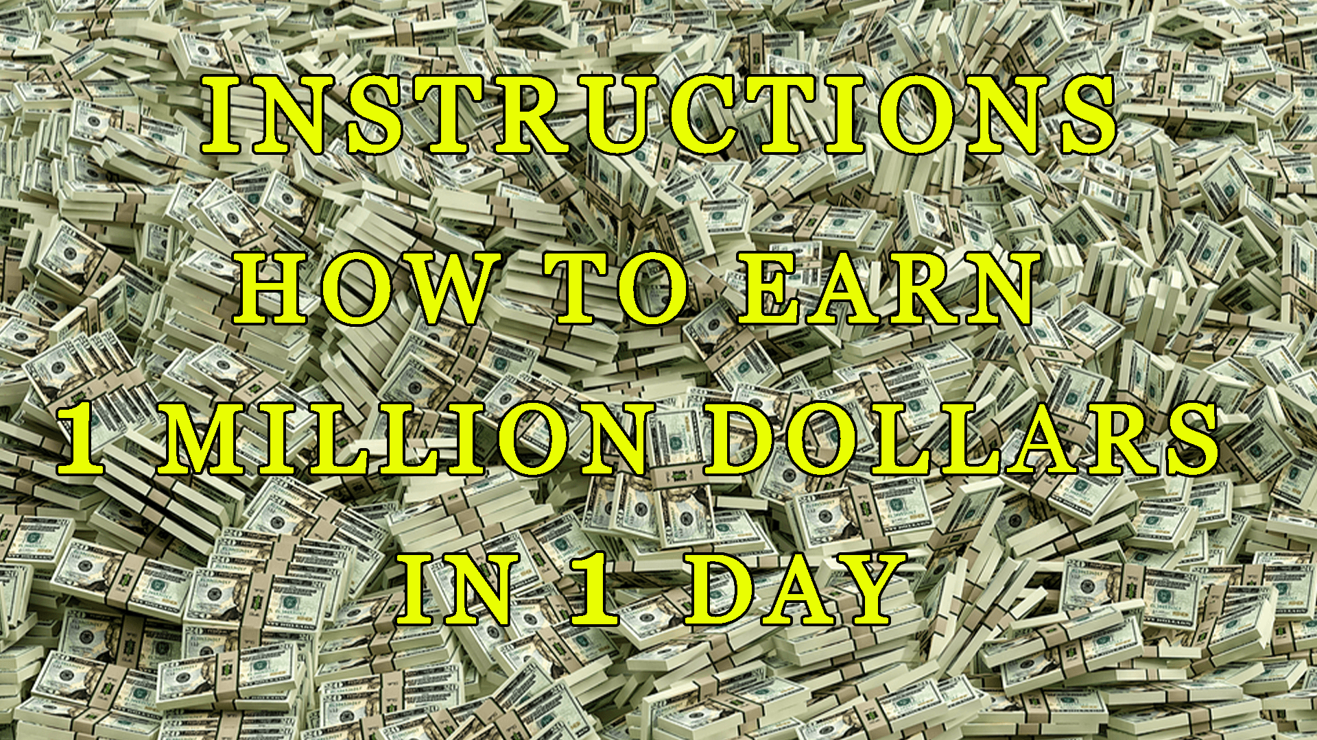 How to make a million dollars in 1 day Unique Instructions OpenSea