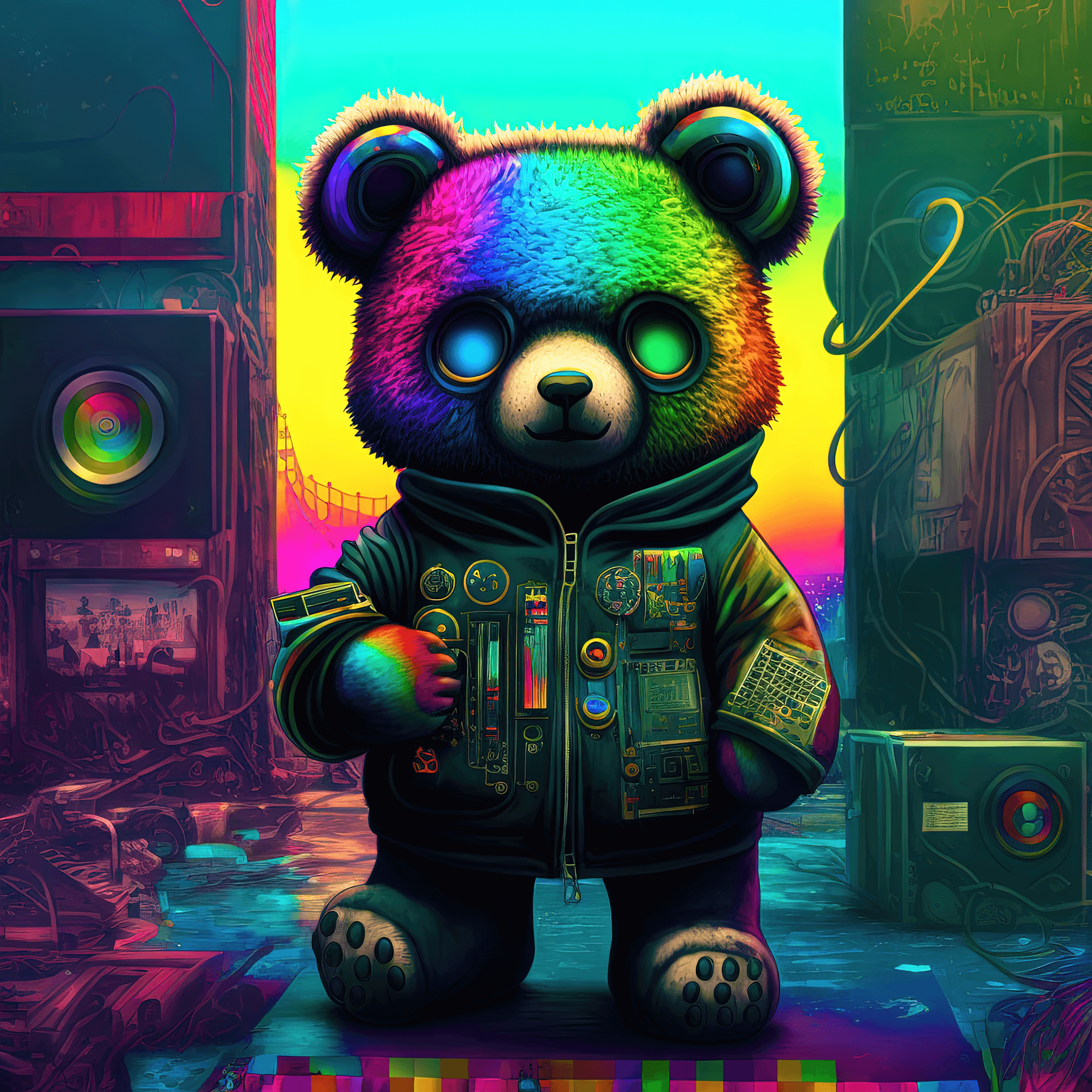 Cyberdelic Bear #10