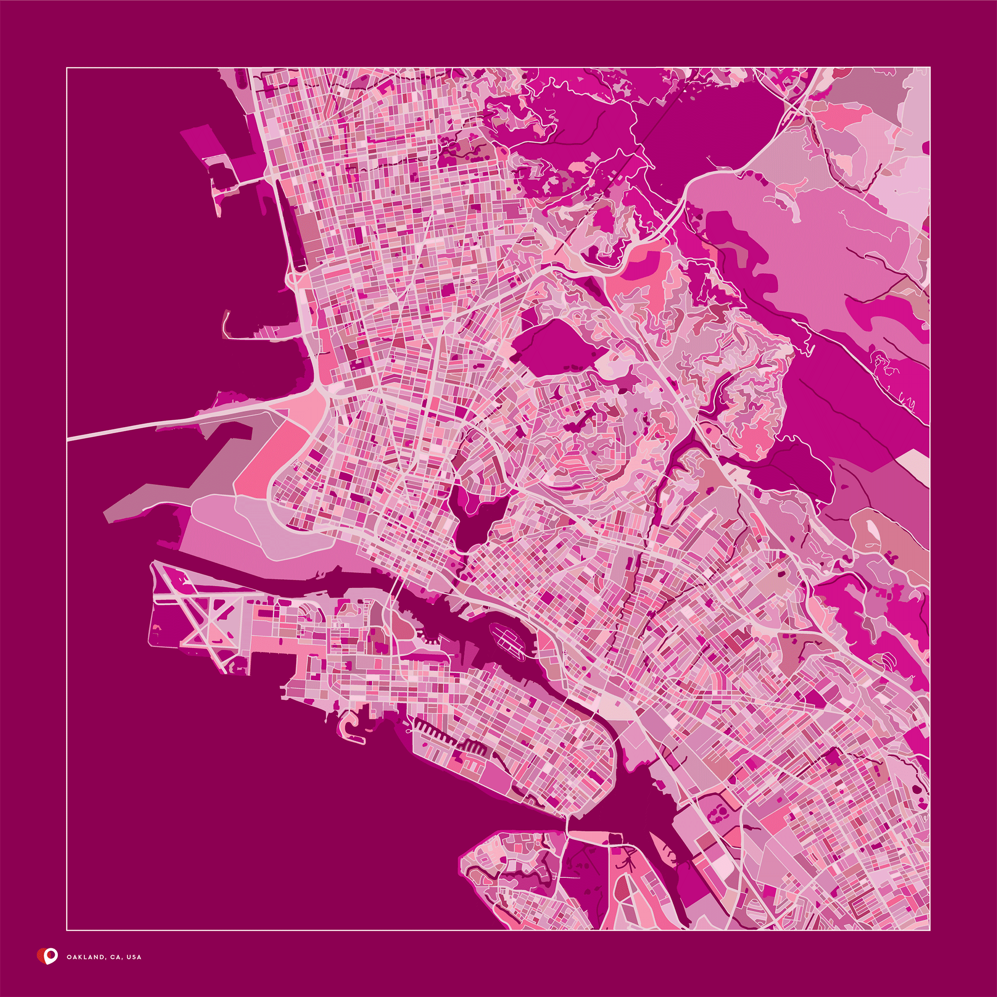 Oakland, CA, USA - Pink