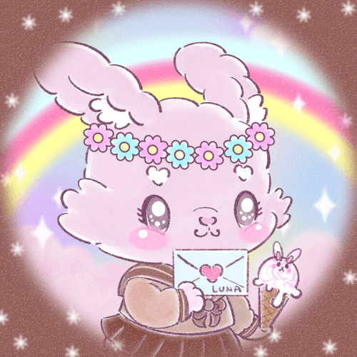 CNPcake #00520 Valentine-Luna x Pink Flower