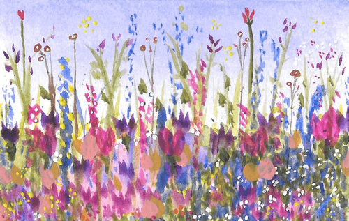 P1X37's Wildflower Garden Watercolours by Mrs P1X37