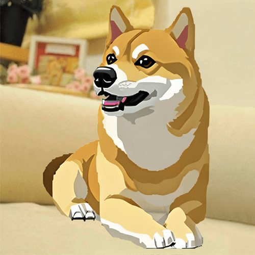 Pixelated Kabosu