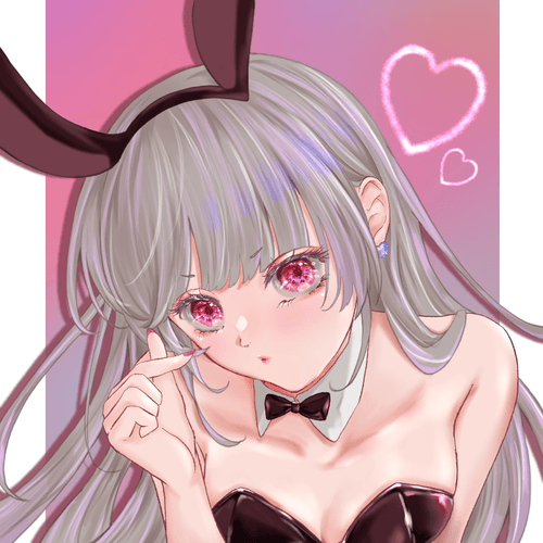 Bunny girl -chisato- background pink ver.