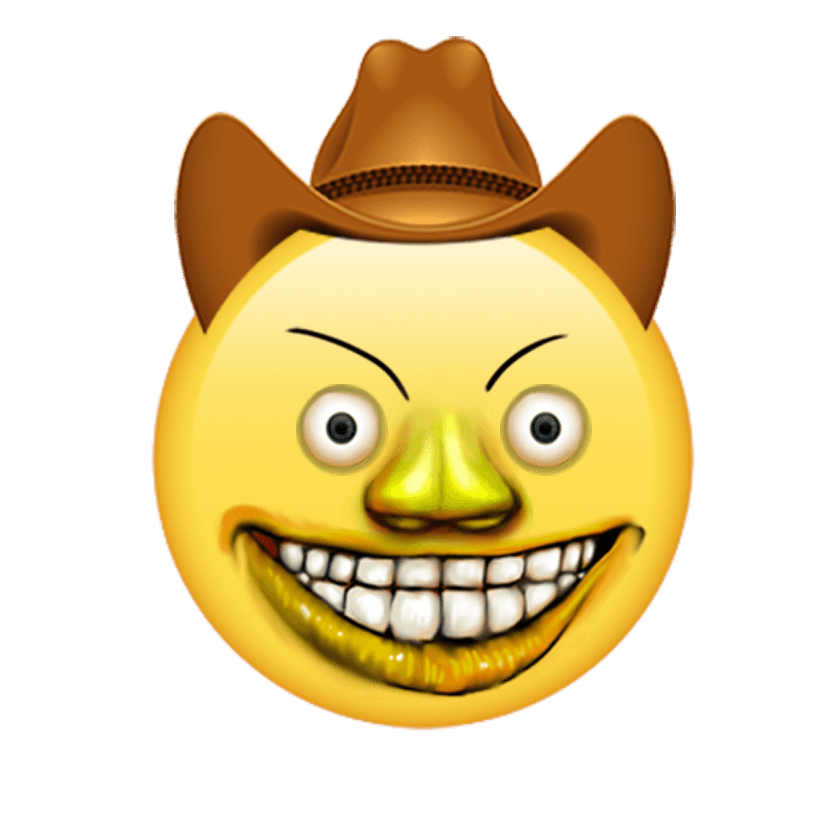 Cursed Emoji 3d Face | Postcard