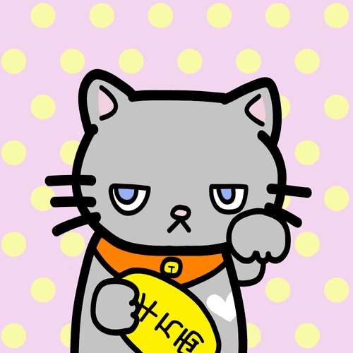 moody  cats #72 "maneki_neko"