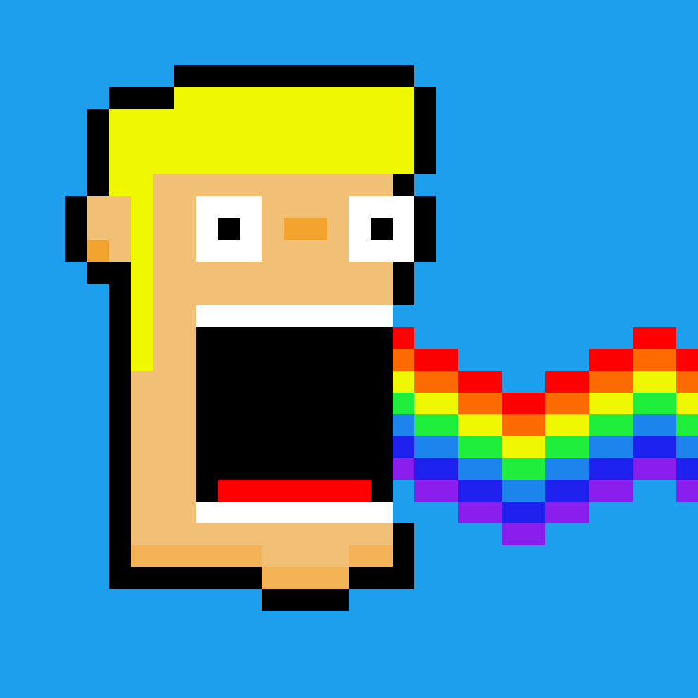 Rainbow Vomit #8 - Rainbow Vomit | NFTpunks | Pixel Art | OpenSea