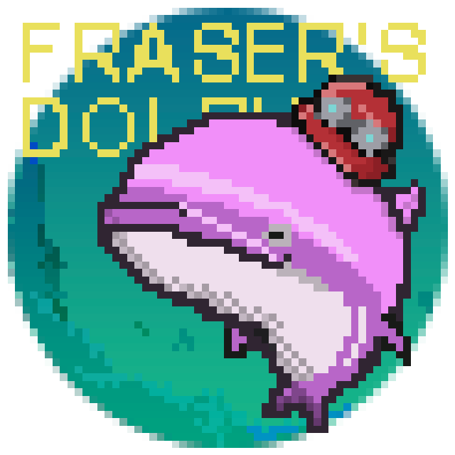 No.025_FRASER'S DOLPHIN -Pink color -
