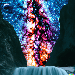 Waterfalls on space collection image