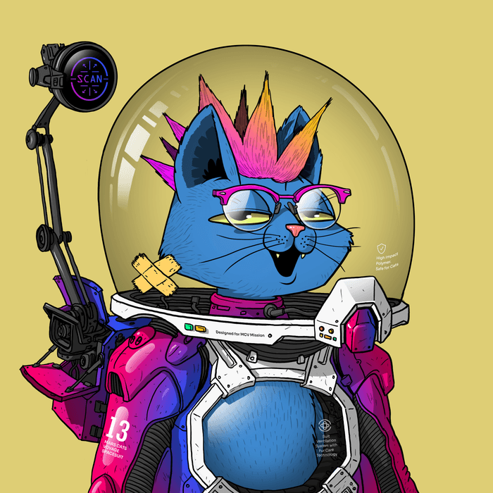 Mars Cat in Spacesuit #1718