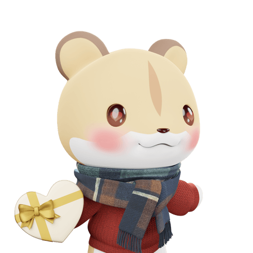 3D LEELEE-Love-Golden hamster-#20723