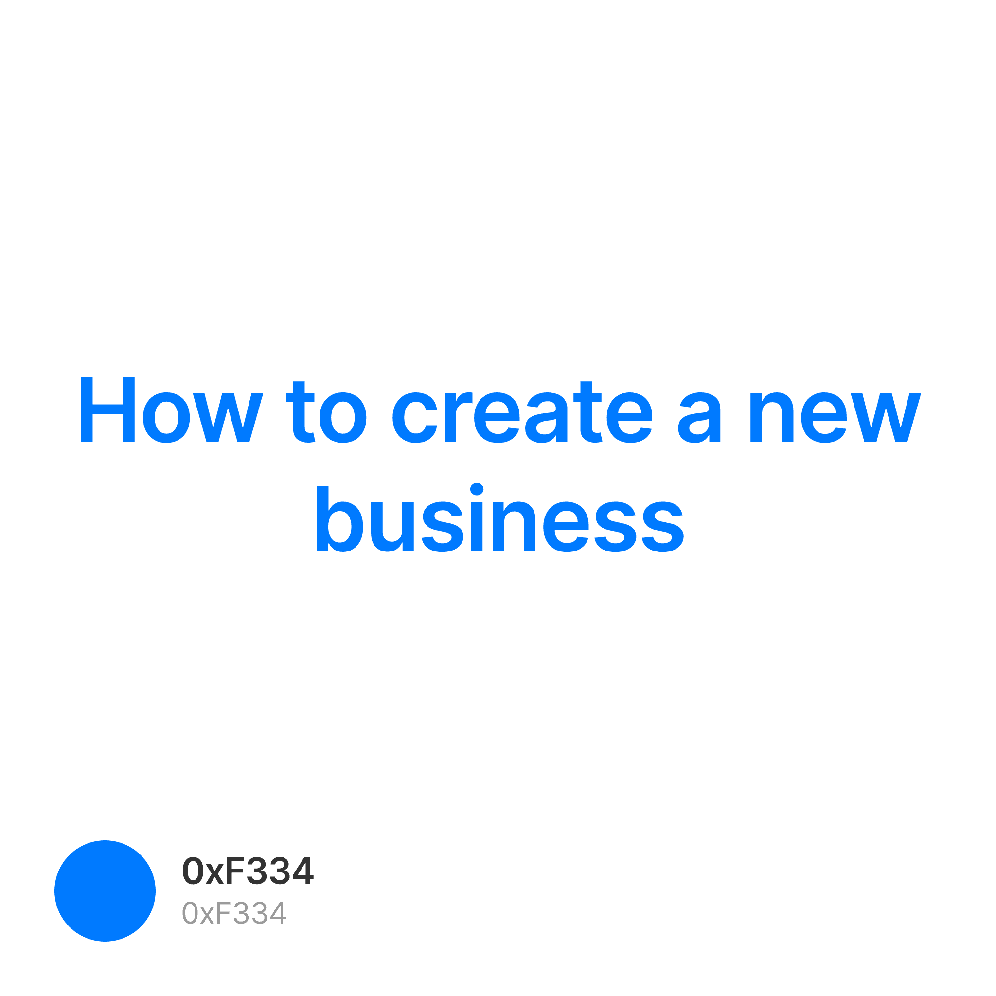 How to create a new business - Collection | OpenSea