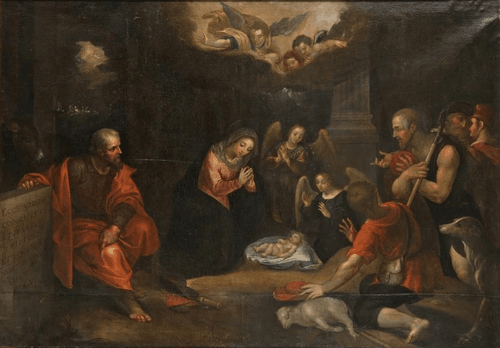 The Adoration of the Shepherds - Pieter Van Avont