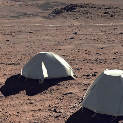Camping on another planet