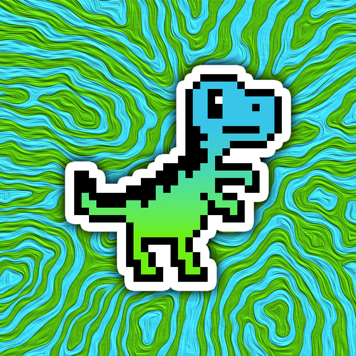 PixelSaurus Rex #0426 [Super Rare]