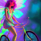 Fairies riding Bicycles