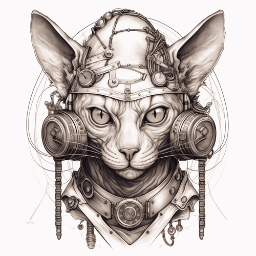 Robotic Sphynx Cat 5
