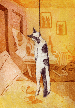 Hanging cat collection image