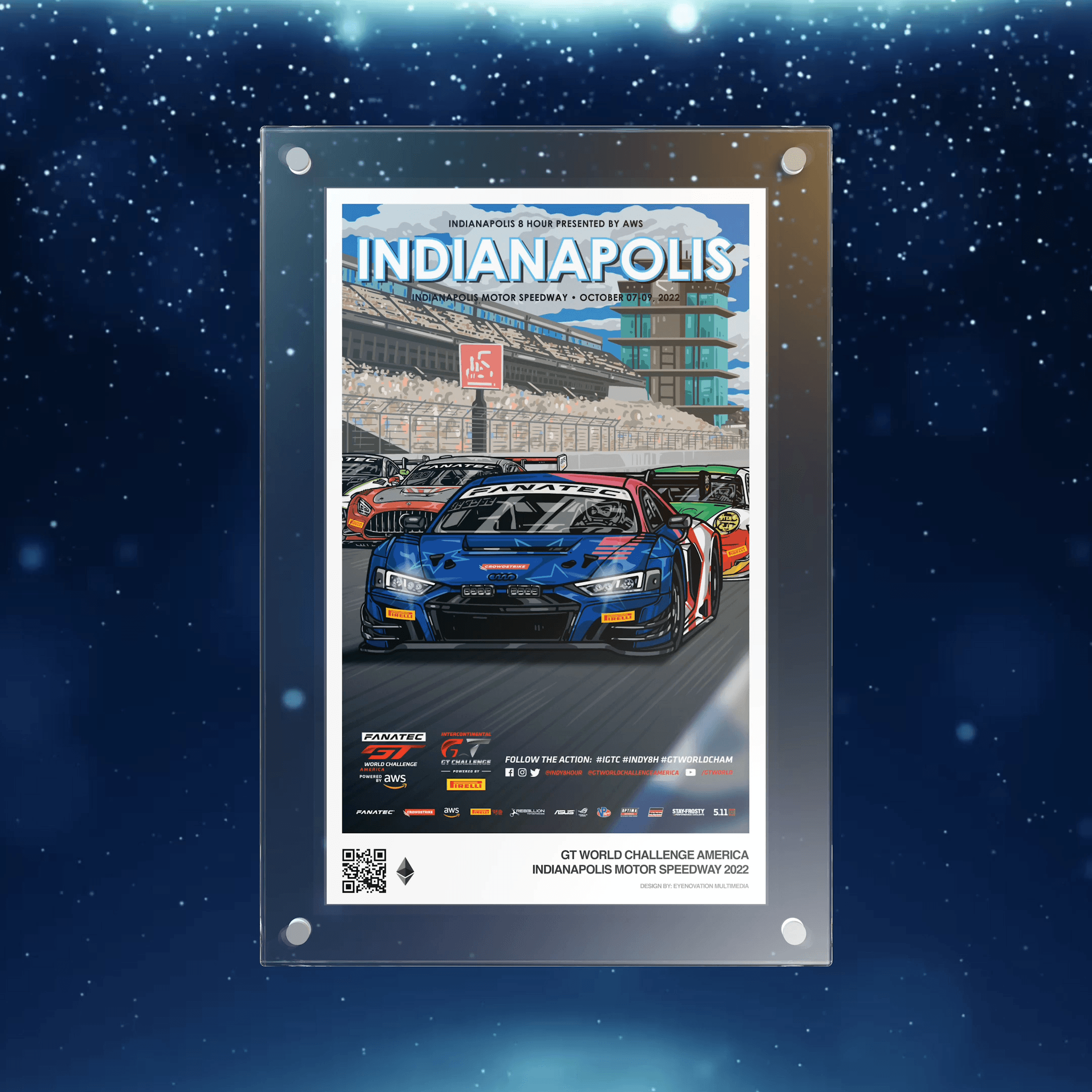 GT World Challenge America 2022 Event Poster - Indianapolis 8 Hours