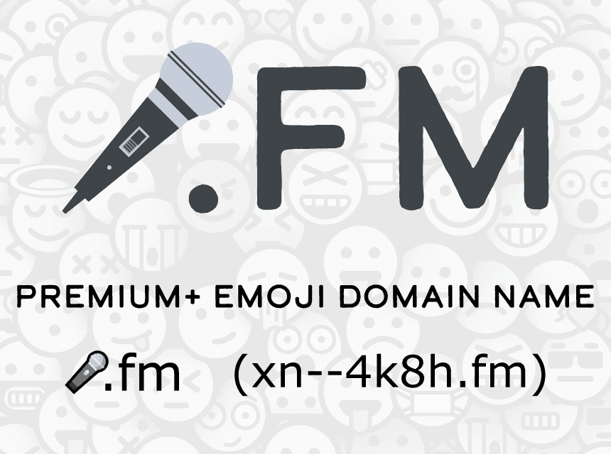 🎤.FM Redeemable Premium+ Emoji Domain Name