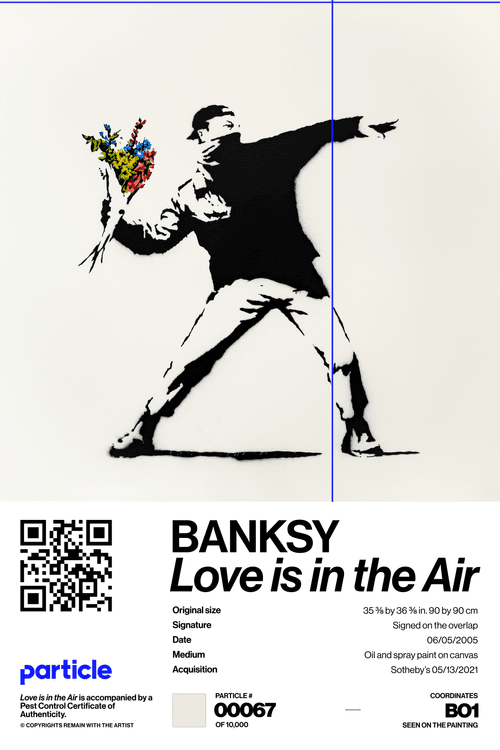 Banksy | Love Is In The Air #67