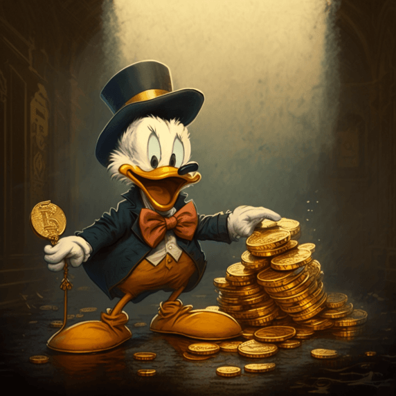 Scrooge McDuck and Bitcoin - Scrooge McDuck and Bitcoin | OpenSea