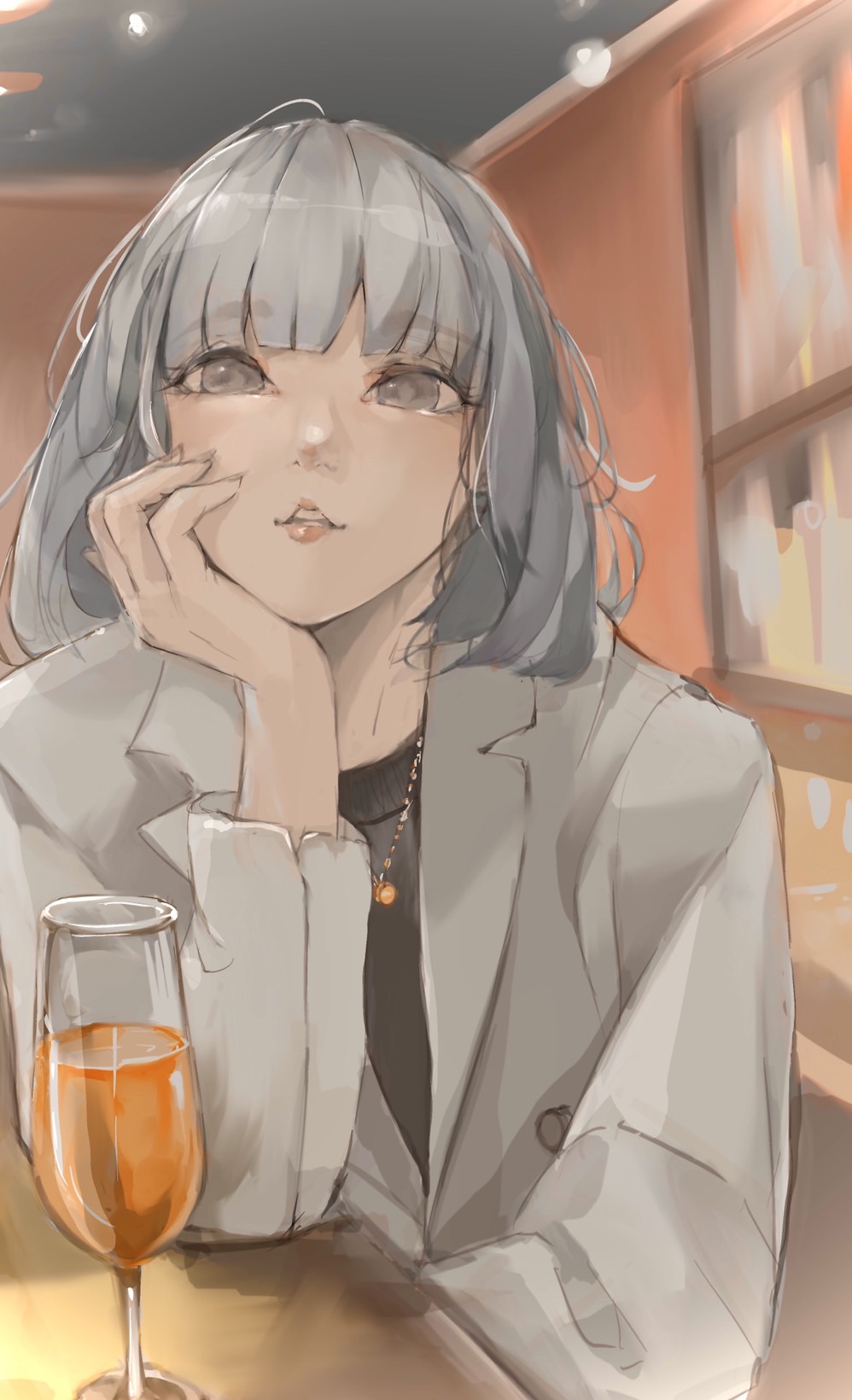 #1 レイの仕事終わり-Work done-drinking party at the BAR-