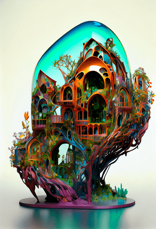 Fantasy Architecture Egg 13