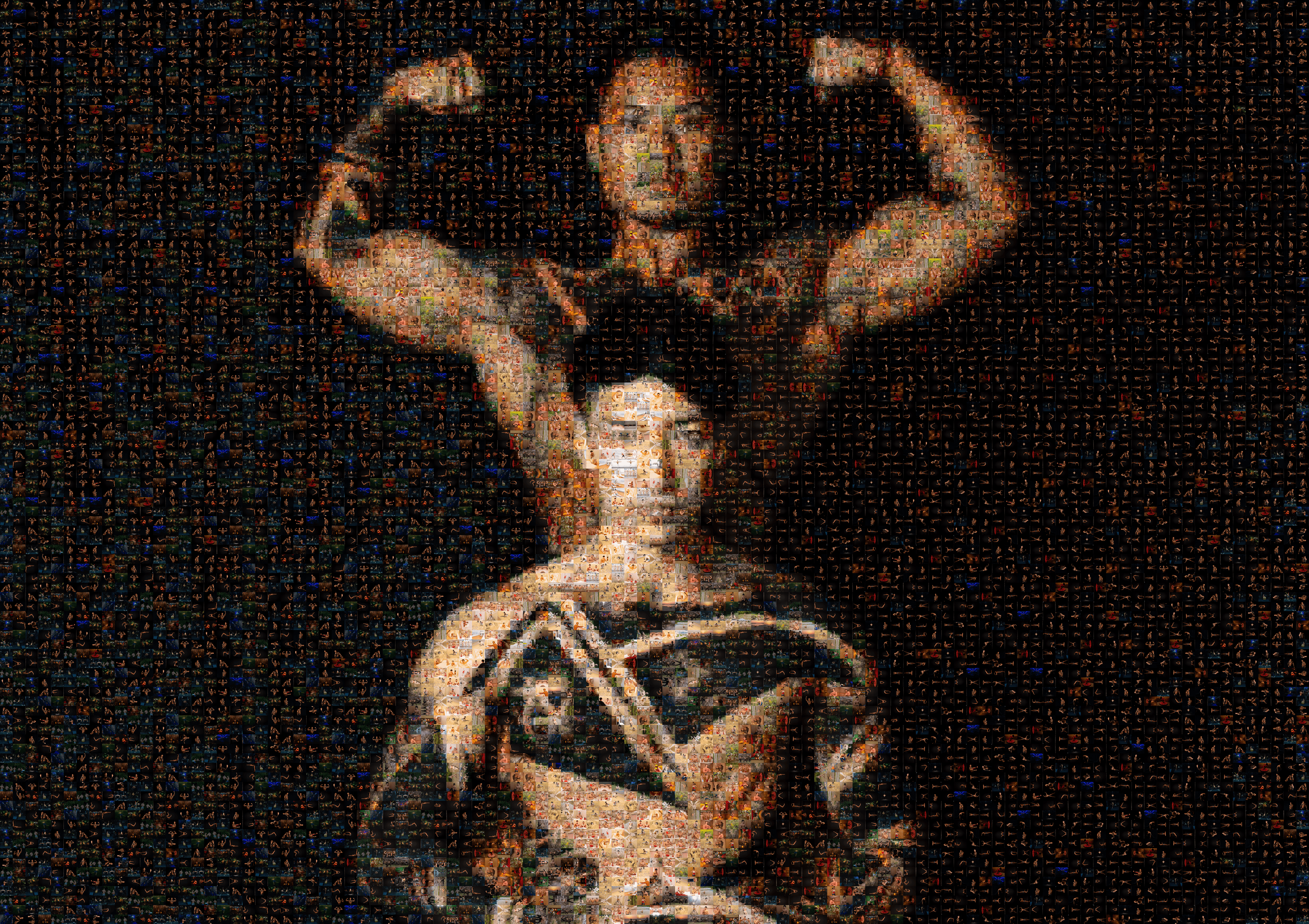 Muscle Mosaic #3 "Art in Muscles"