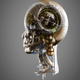 cyborg mechanical heads - old