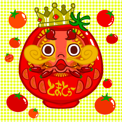 CryptoDarumArt #076 Tomato ~Order~