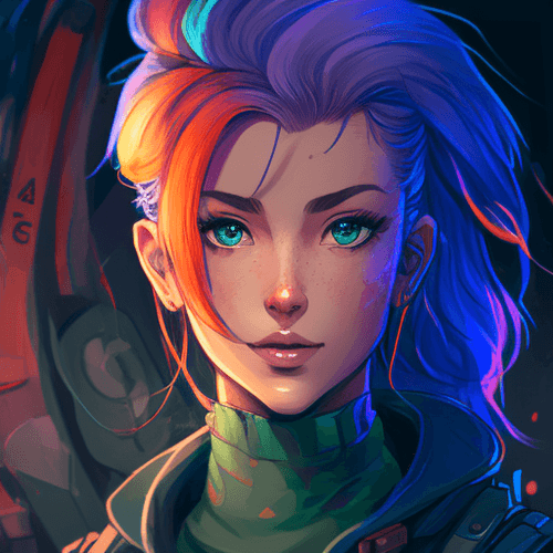 #271 MYs Rainbow Hair Girls