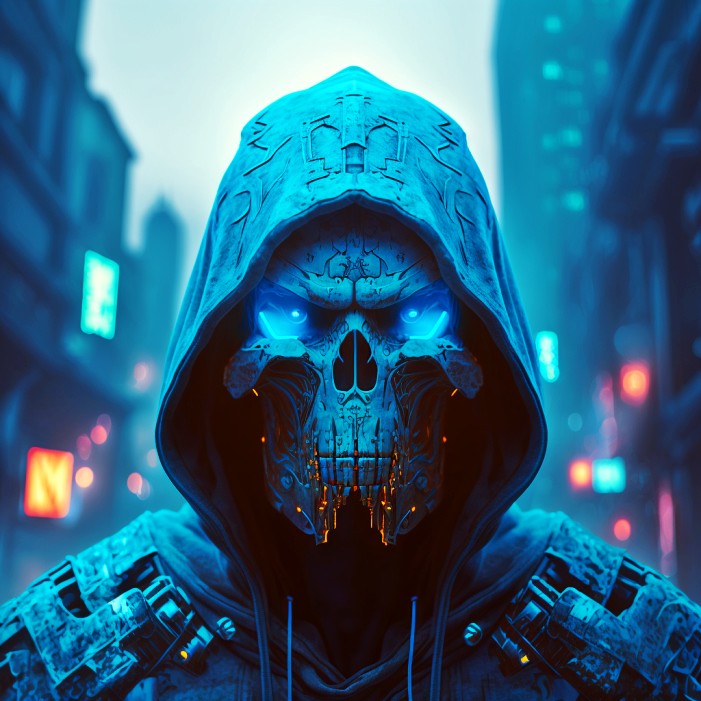 Digital Neon Skelaz #5