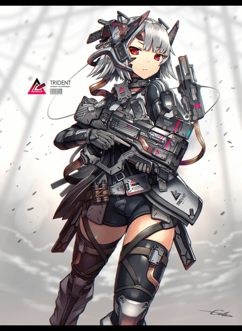 TRIDENT soldier girl