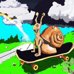 Snail on Skateboard collection image