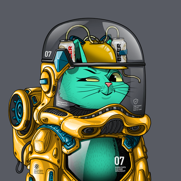 Mars Cat in Spacesuit #840