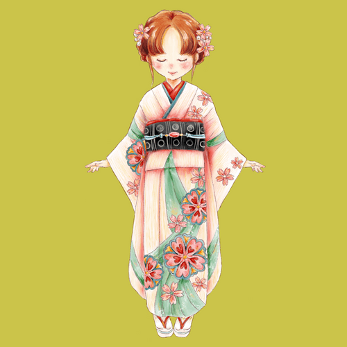 sakura furisode girl