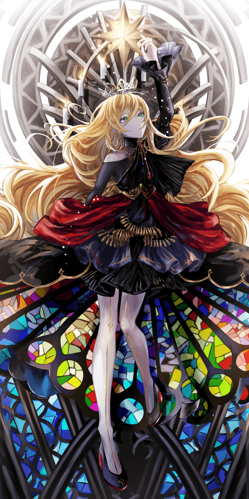 #007 Stained glass dress