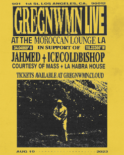 GREGNWMN LIVE @ THE MOROCCAN LOUNGE - FLYER collection image