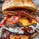 Barbecue bacon burger