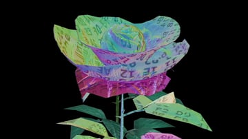 The Shredded Hologram Rose #26
