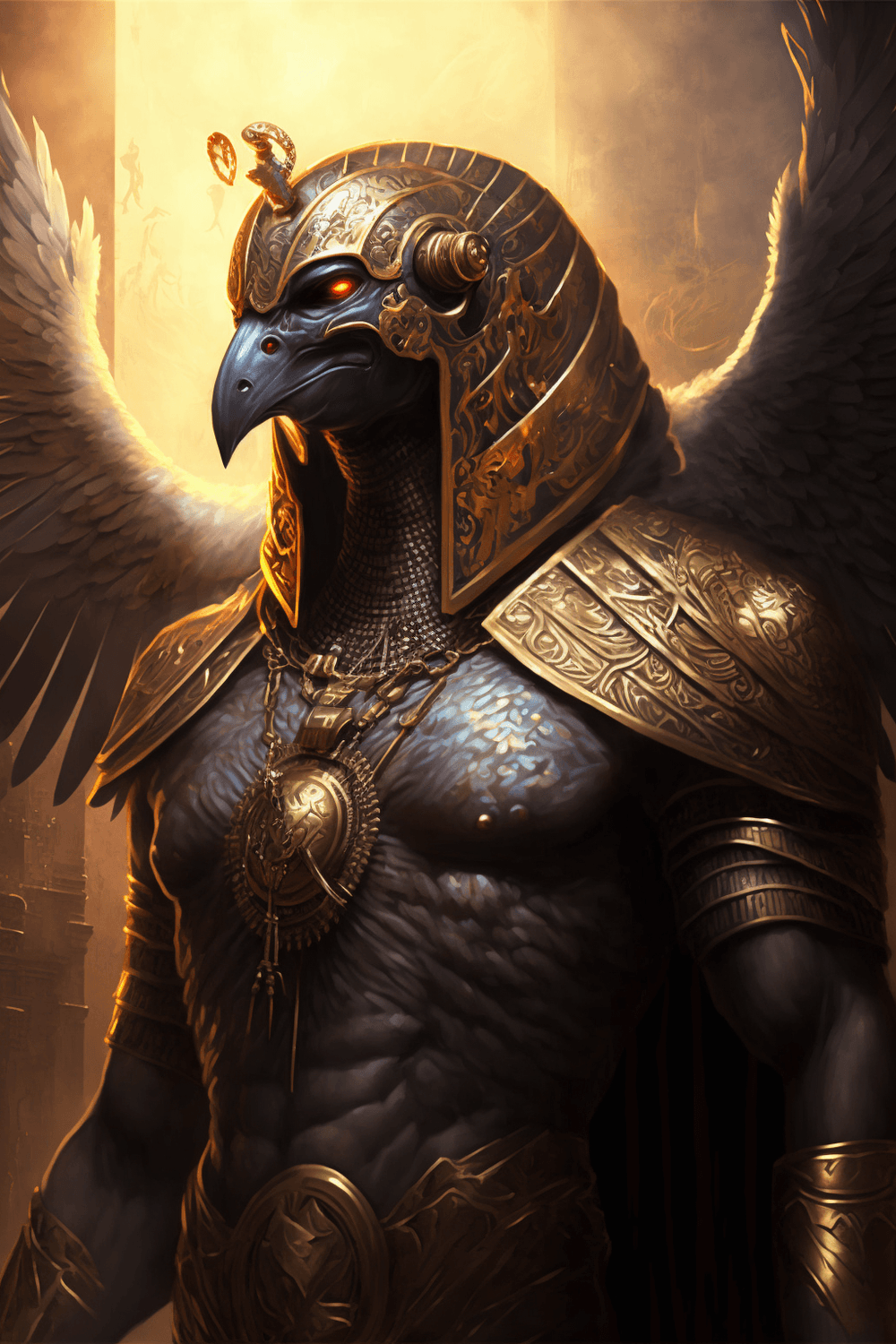 Horus - Egyptian Gods Ai Art 