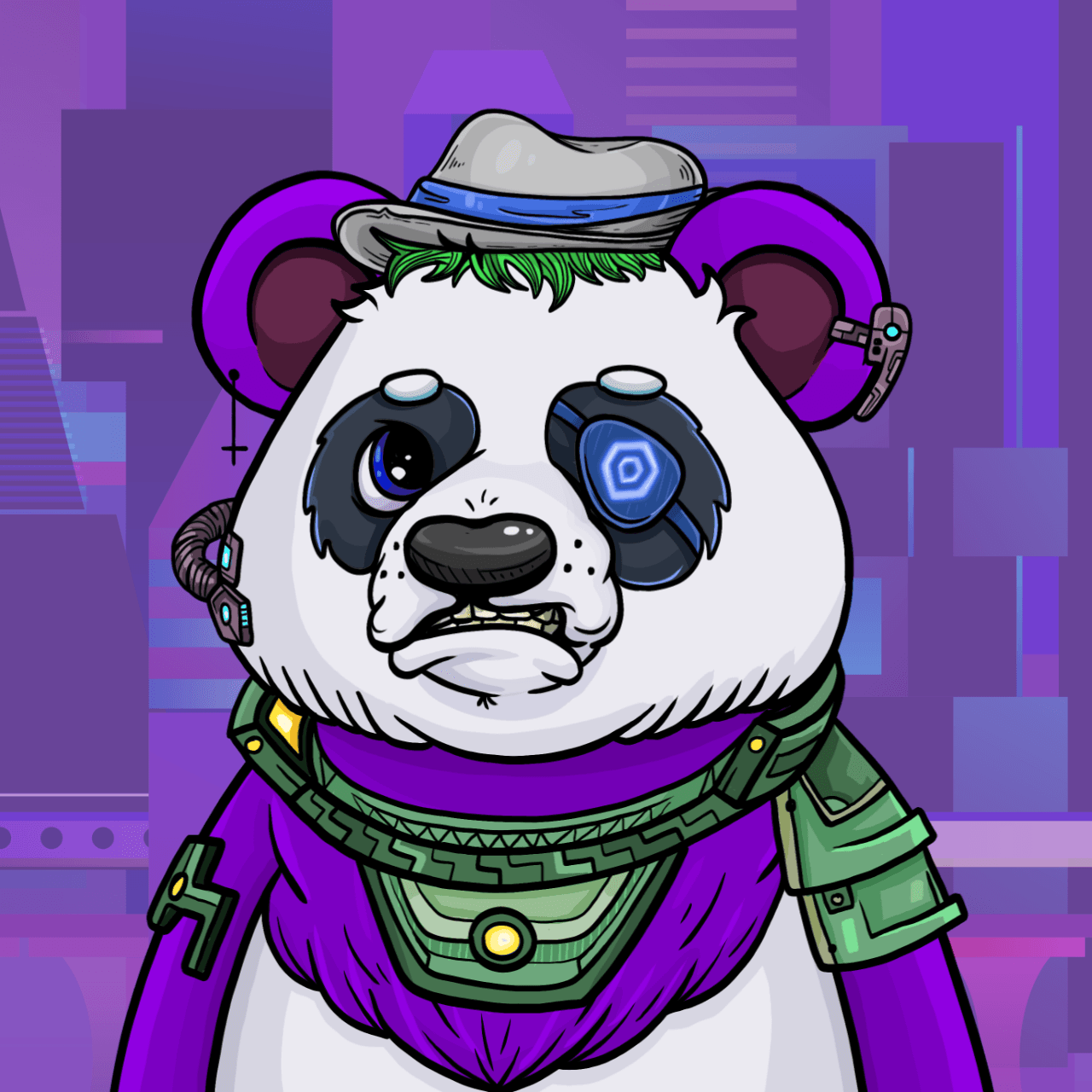 Polygon Panda #2017 - Polygon Pandas Space Club | OpenSea