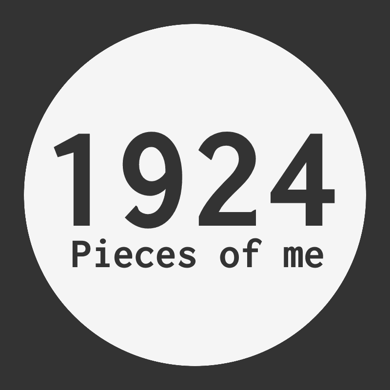 The Artist Embodied: 1924 Pieces of Me