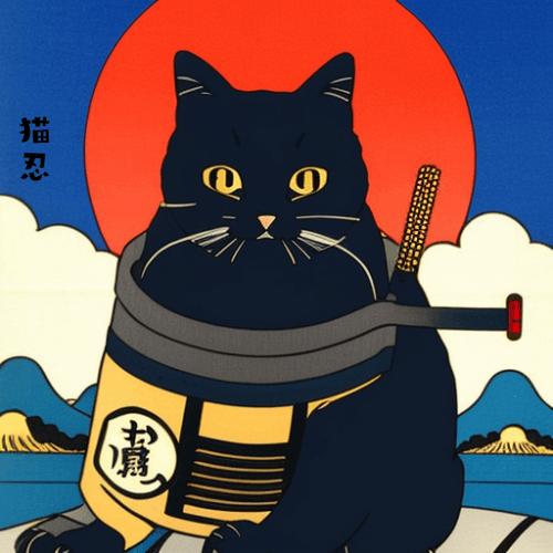 Japanese style cat