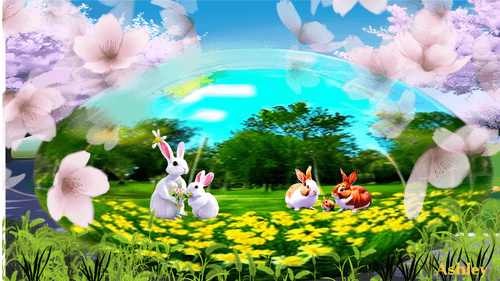 [Ashley] The Bunny Family's Spring Picnic