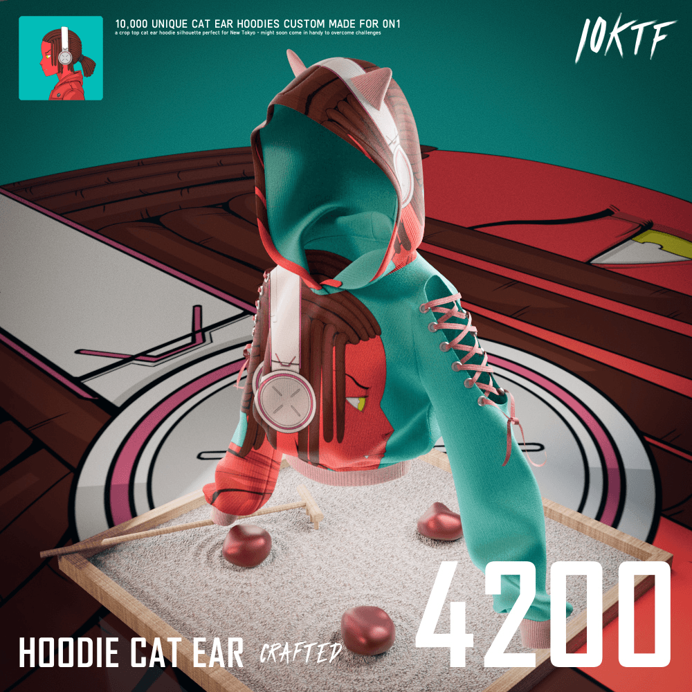 0N1 Cat Ear Hoodie #4200