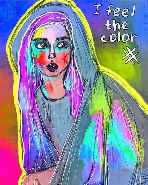 I feel the color