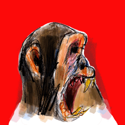 Three Studies for Figures of Screaming Apes collection image