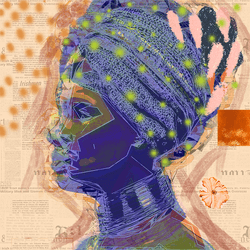 African Beauty - Mixed Art collection image