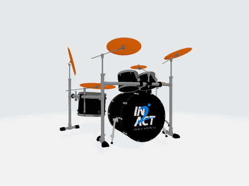 3D Drum Kit Set 